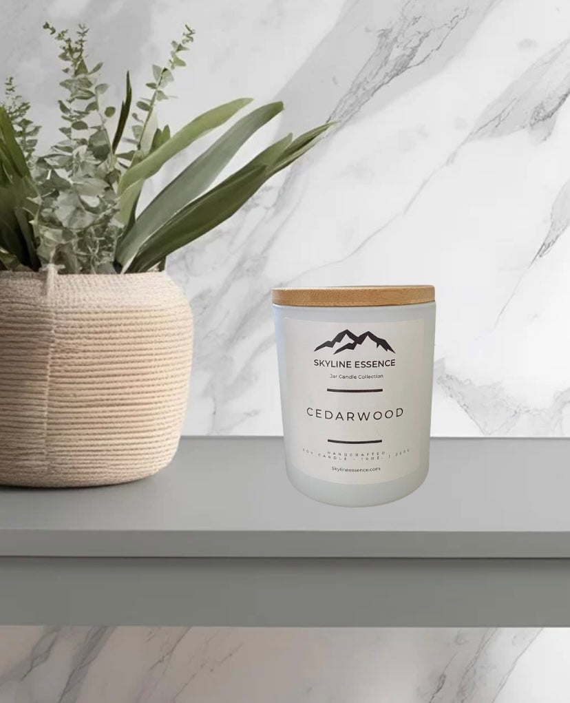 Cedarwood - Matte White Jar