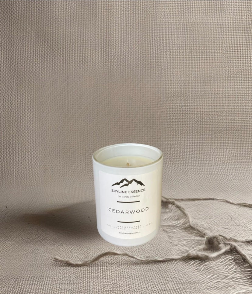 Cedarwood - Matte White Jar