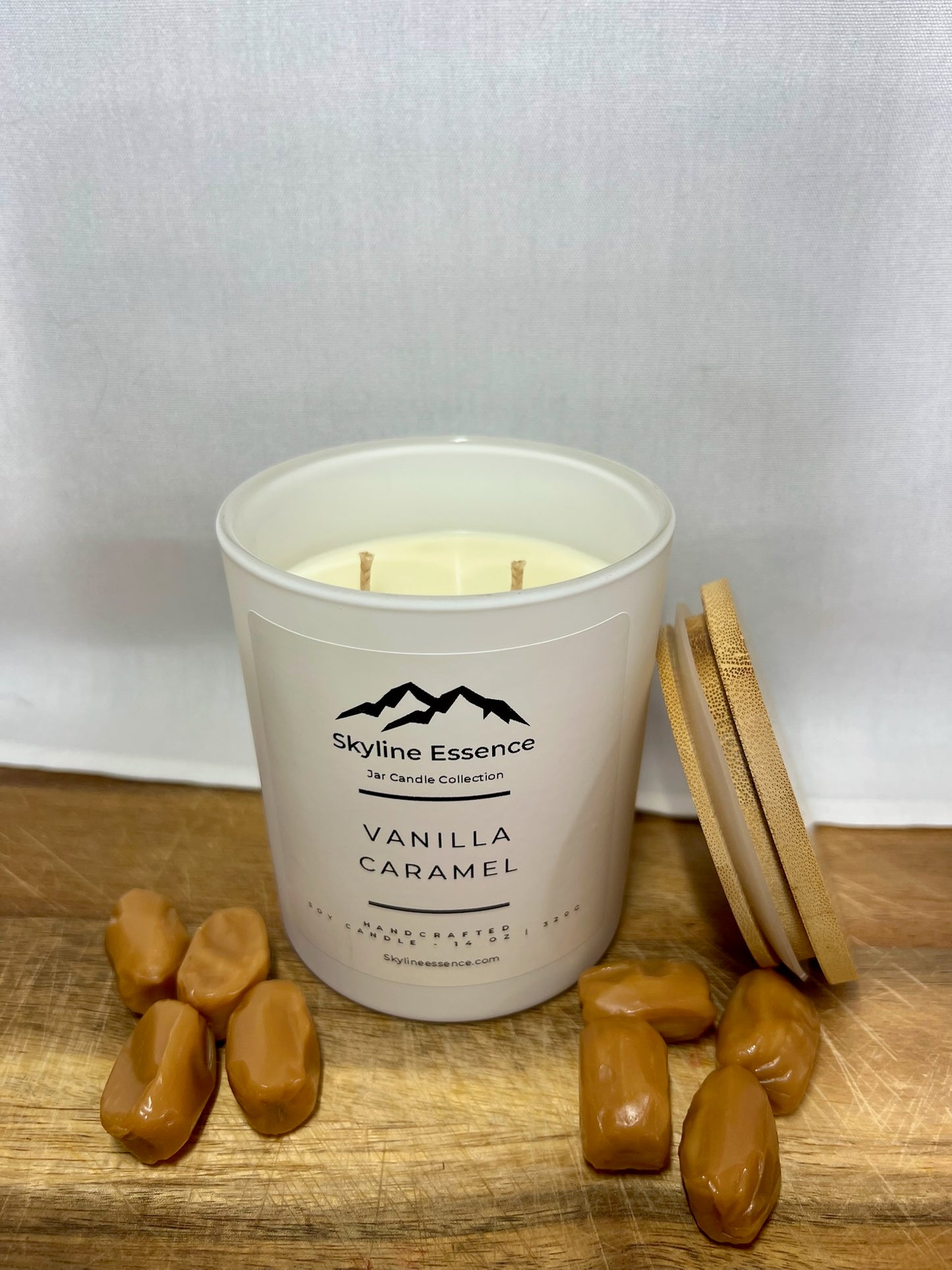Vanilla Caramel - Matte White Jars