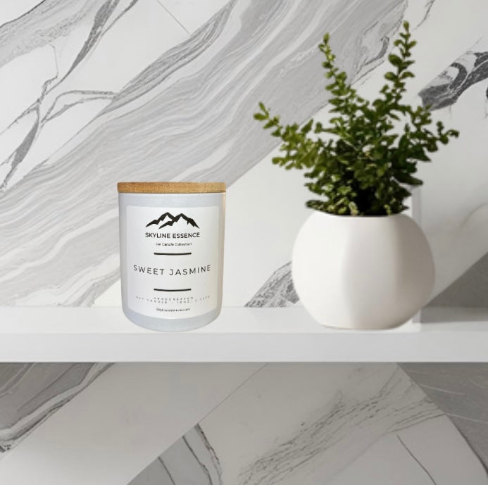 Sweet Jasmine - Matte White Jar