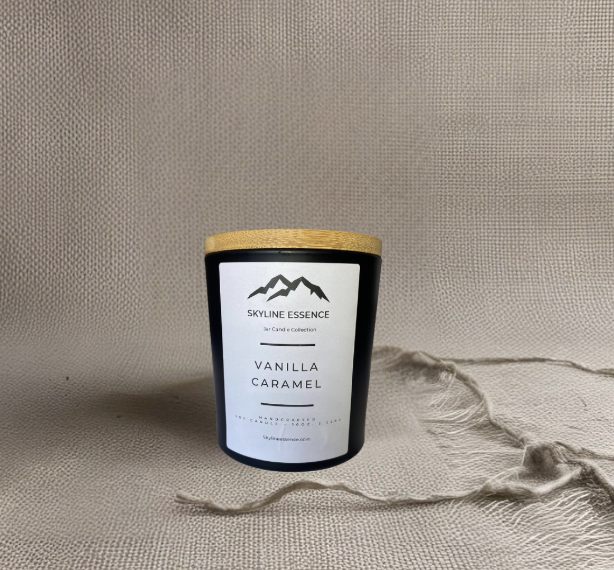 Vanilla Caramel - Matte Black Jar