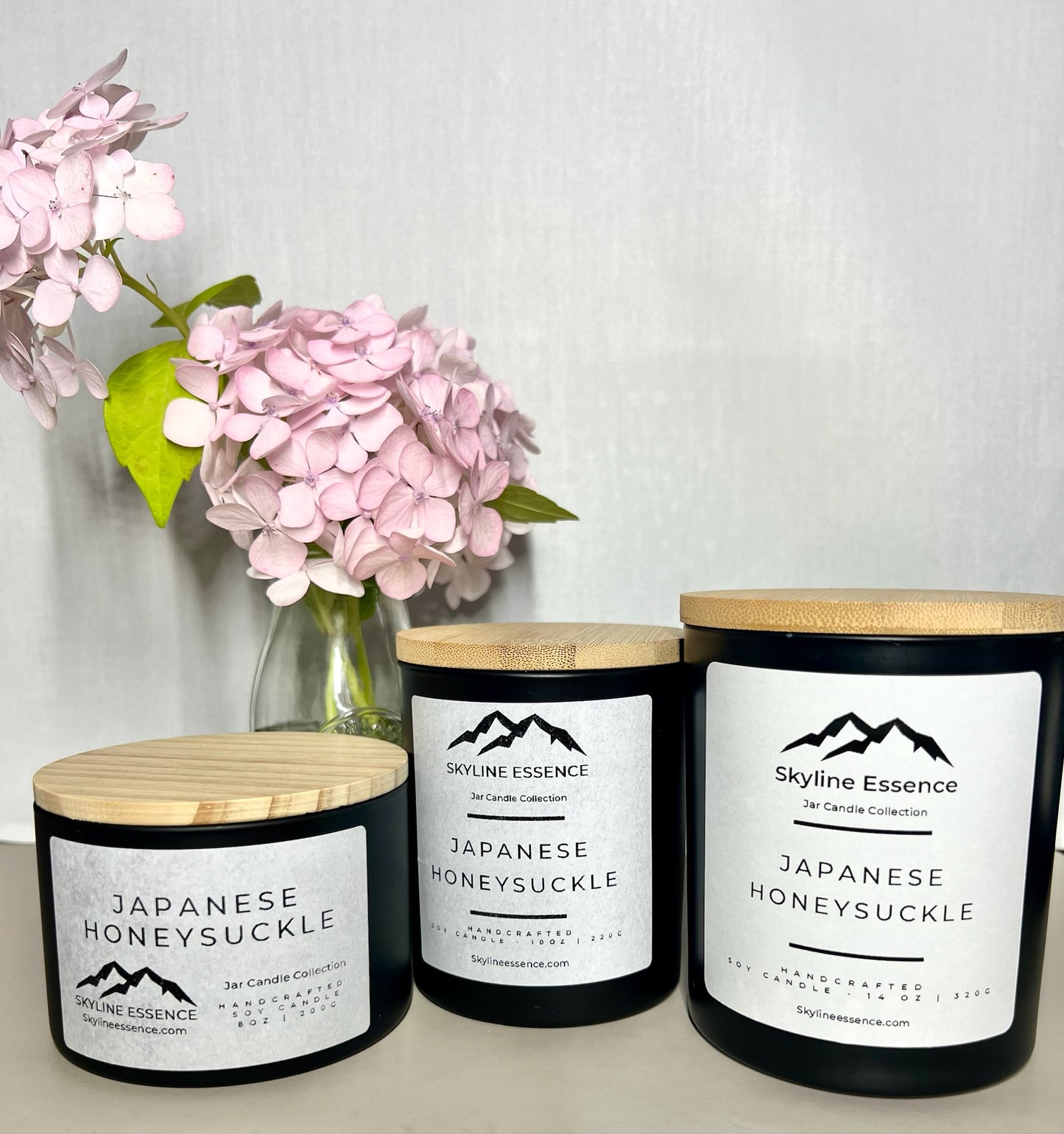 Japanese Honeysuckle  - Matte Black Jars