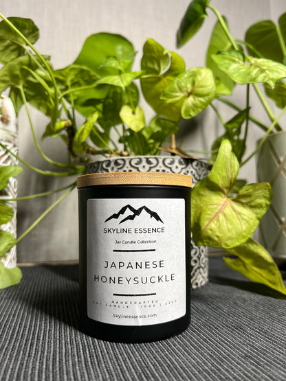 Japanese Honeysuckle - Matte Black Jar