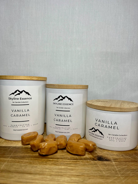 Vanilla Caramel - Matte White Jars