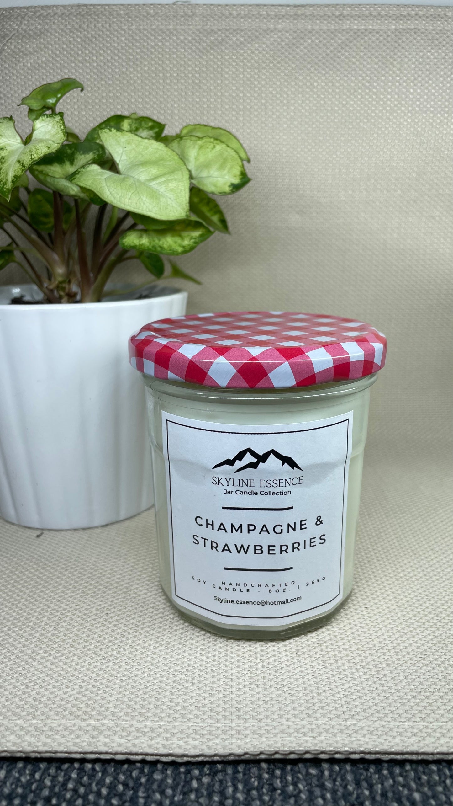 Champagne & Strawberries - Jam Jar