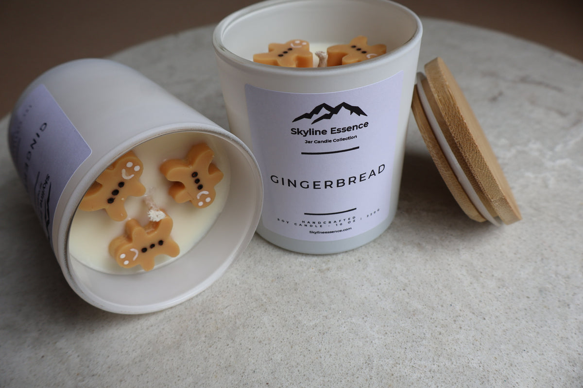 Gingerbread - Matte White Jar Medium