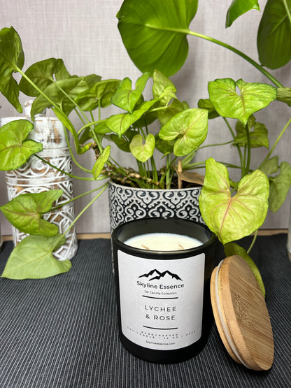 Lychee & Rose- Matte Black Jar