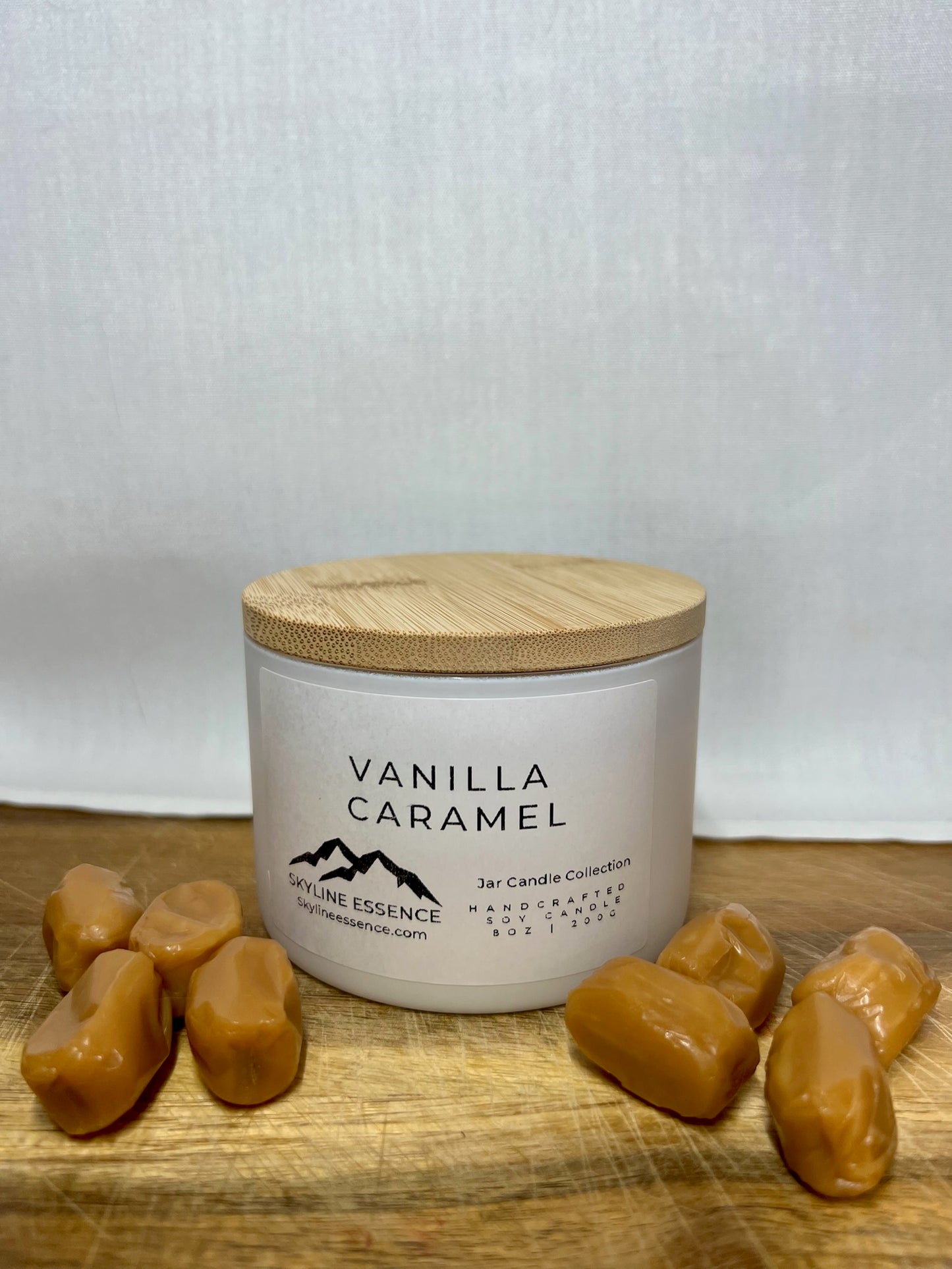 Vanilla Caramel - Matte White Jars