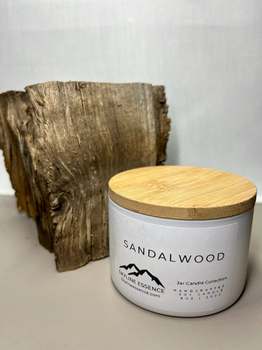 Sandalwood - Matte White Jars