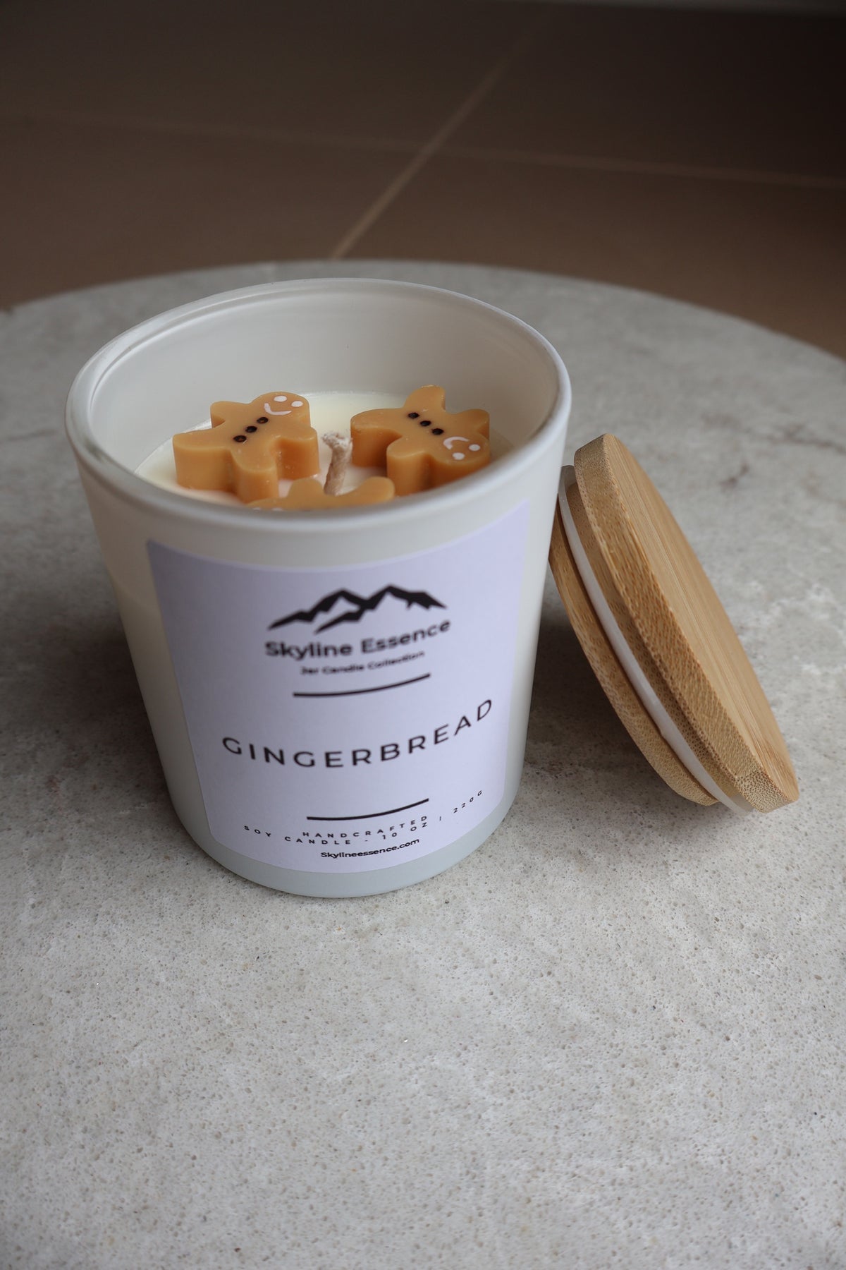 Gingerbread - Matte White Jar Medium