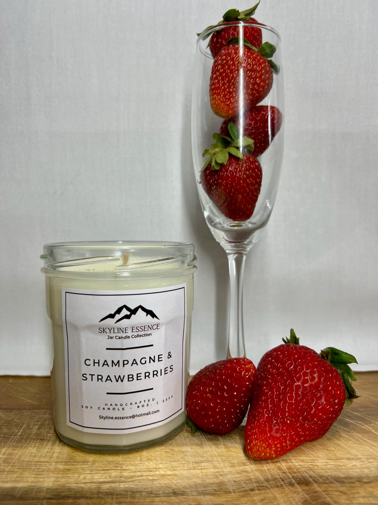 Champagne & Strawberries - Jam Jar
