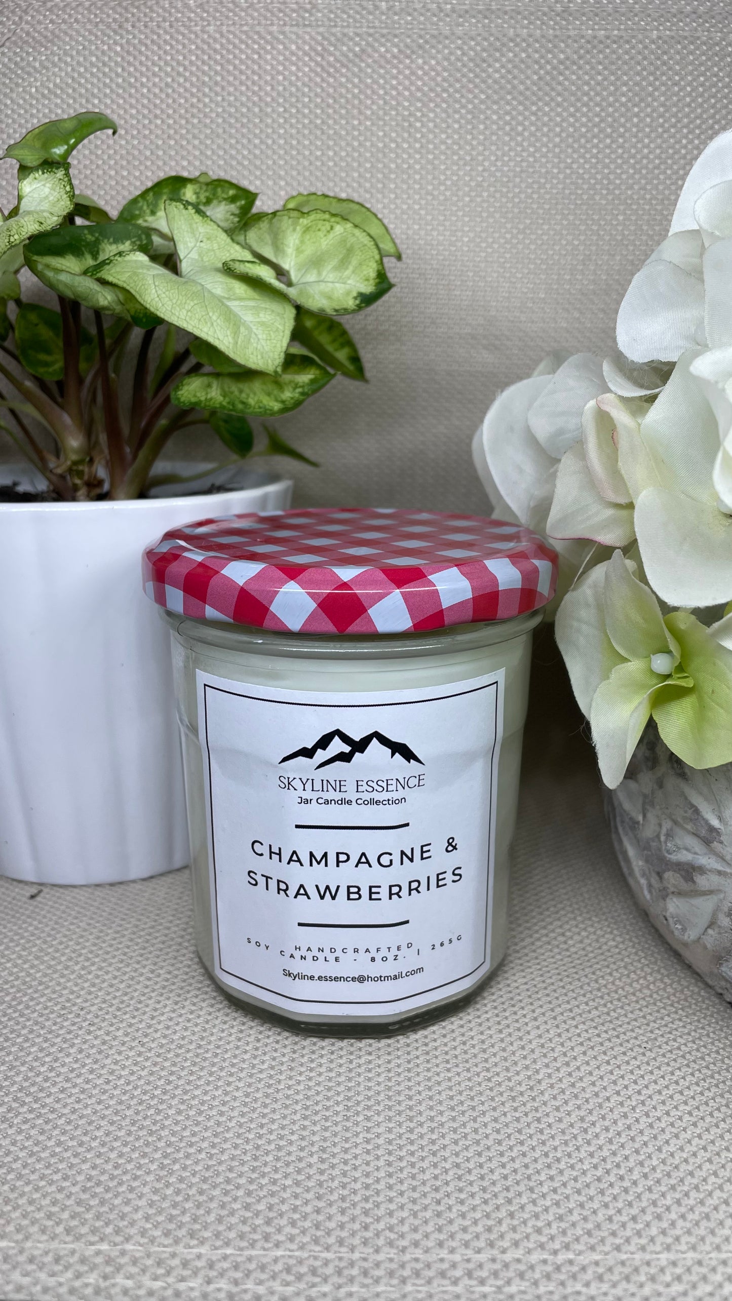 Champagne & Strawberries - Jam Jar