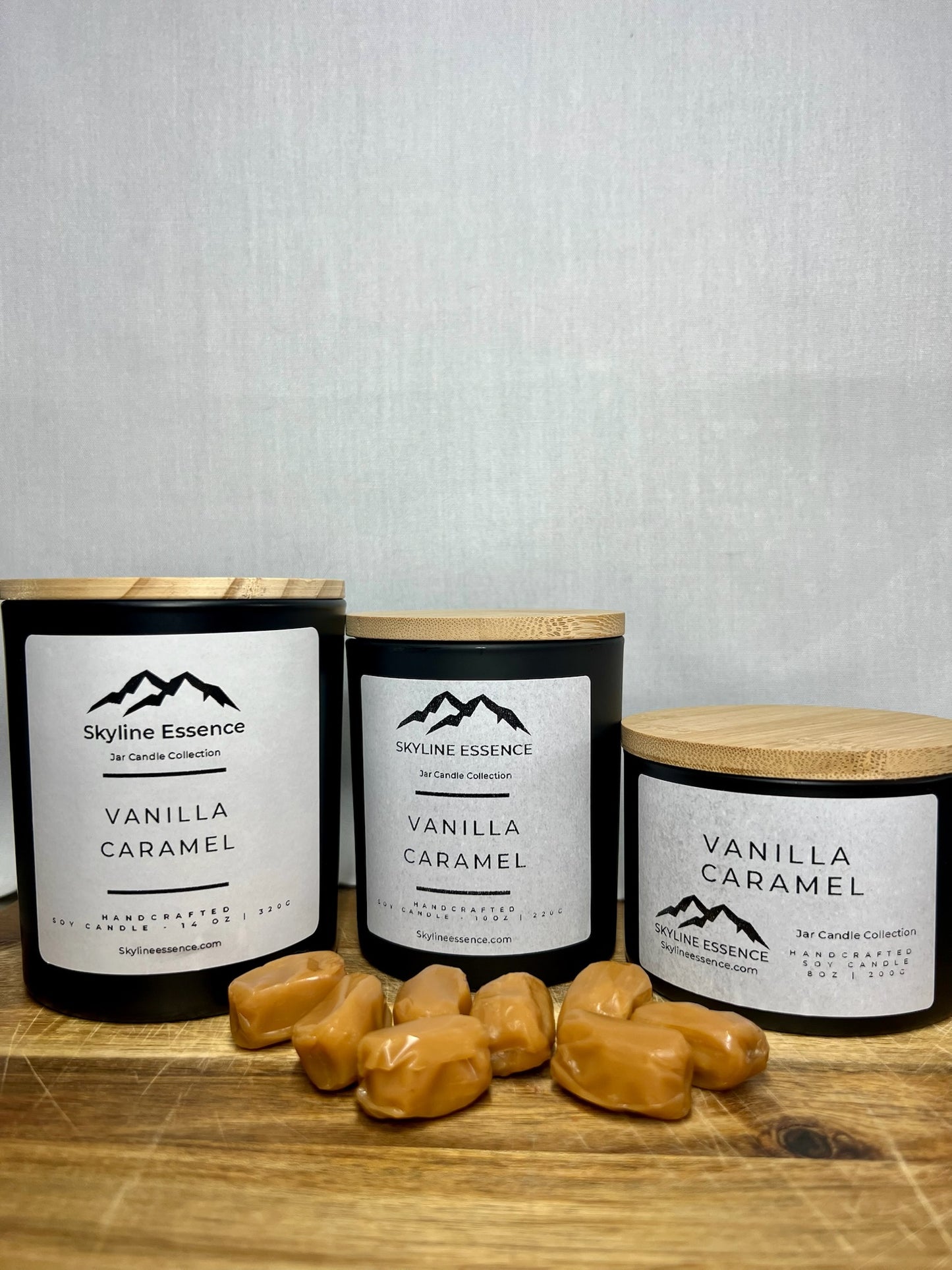 Vanilla Caramel - Matte Black Jars