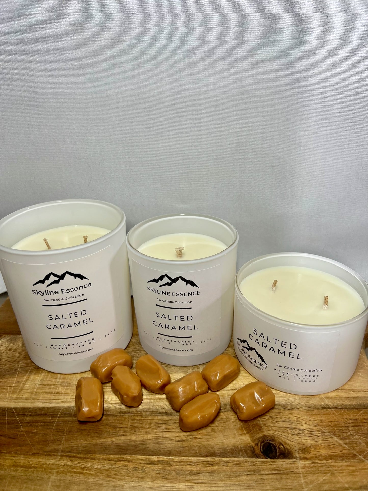 Salted Caramel - Matte White Jars